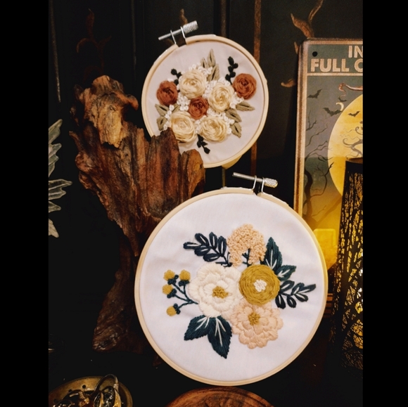 πΉ Hand Embroidered "Thorns Glisten Where You've Never Seen" - Picture 5 of 14